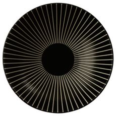 ATMOSPHERA Assiette creuse Sun - Diam. 19 cm - Noir