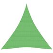 Voile d'ombrage 160 g/m^2 Vert clair 5x6x6 m PEHD
