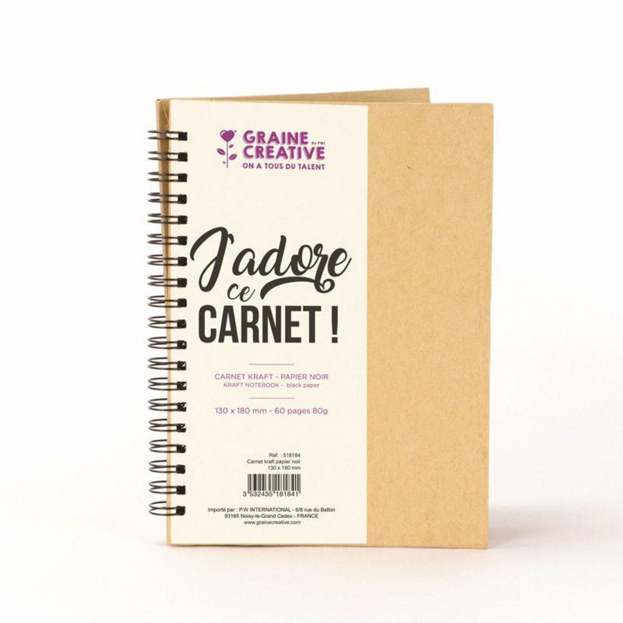 Agenda Bullet journal à spirales 96 feuilles + Pochoir food - La Poste