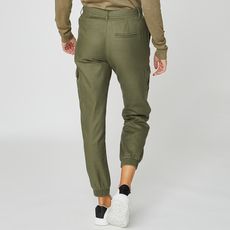 IN EXTENSO Pantalon vert kaki forme battle femme (Vert kaki)