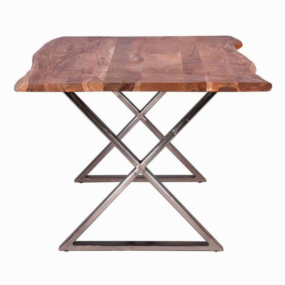 Paris Prix Pied en Métal pour Table de Repas  Lafite II  72cm Gris