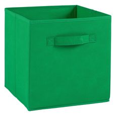 Tiroir boîte en tissu et carton BRIK, 12 coloris (Vert)