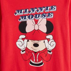 MINNIE T-shirt manches longues fille (Rouge)