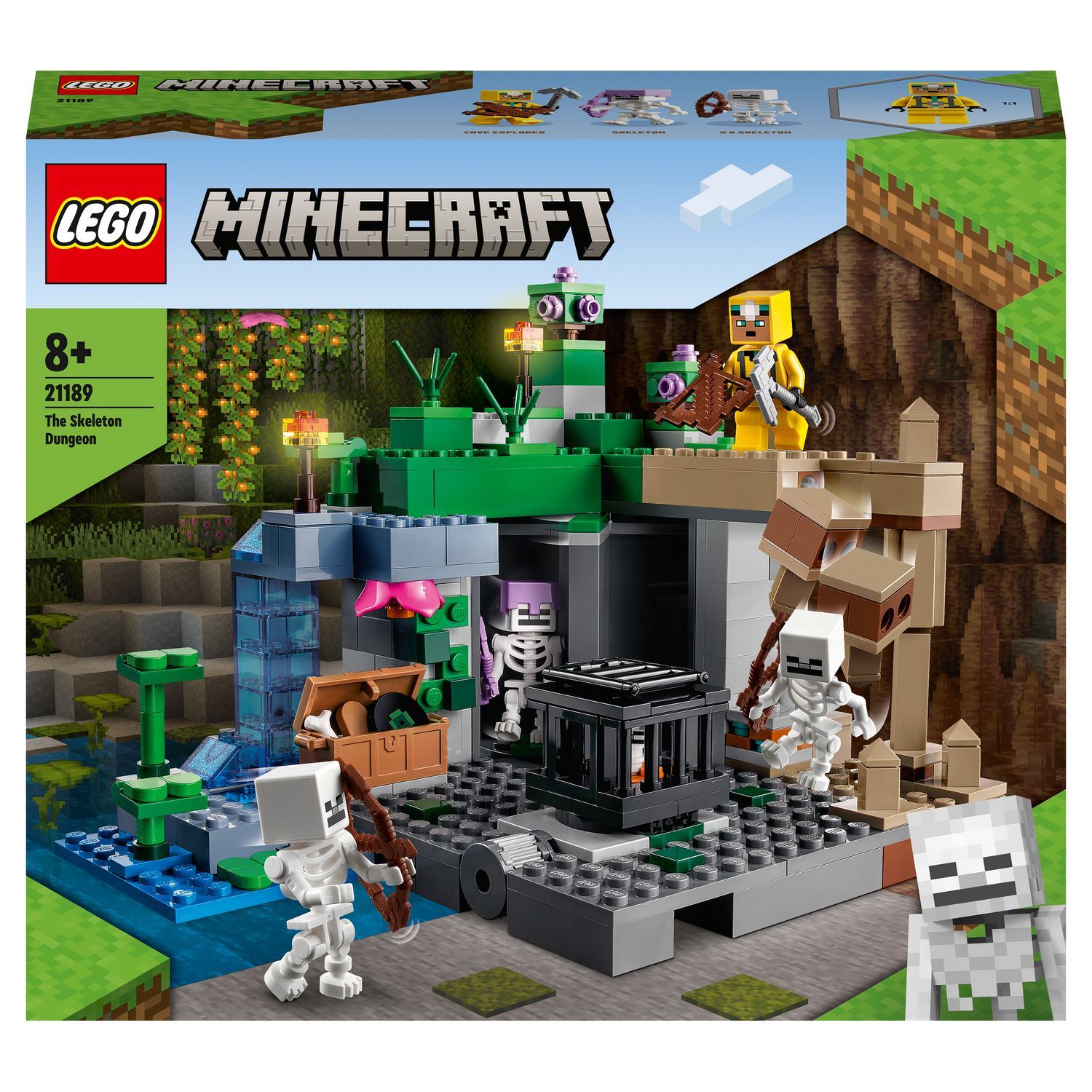 LEGO LEGO Minecraft 21250 La Forteresse du Golem de Fer, Jouet Château qui  se Transforme en Grande Figurine pas cher 