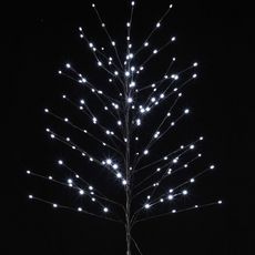 ACTUEL Arbre lumineux extérieur blanc chaud 168led h180cm pas cher 