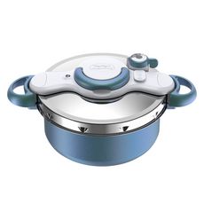 SEB Cocotte-minute induction CLIPSO MINUT DUO  Bleu boreal 5 litres