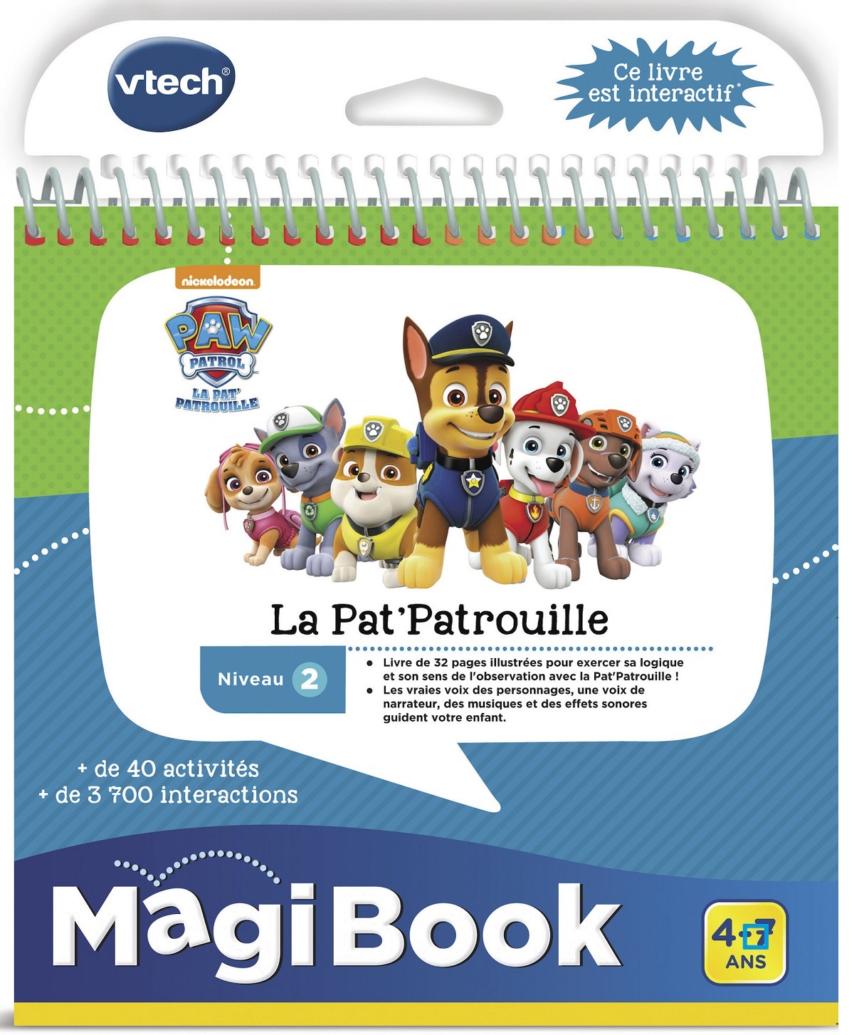 Magibook La Pat'Patrouille VTECH : le livre à Prix Carrefour