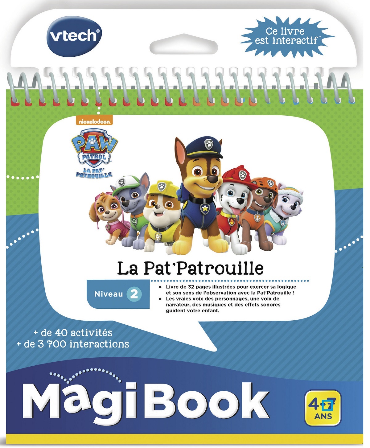 Promo MON LIVRE-JEU ÉDUCATIF LA PAT'PATROUILLE chez E.Leclerc