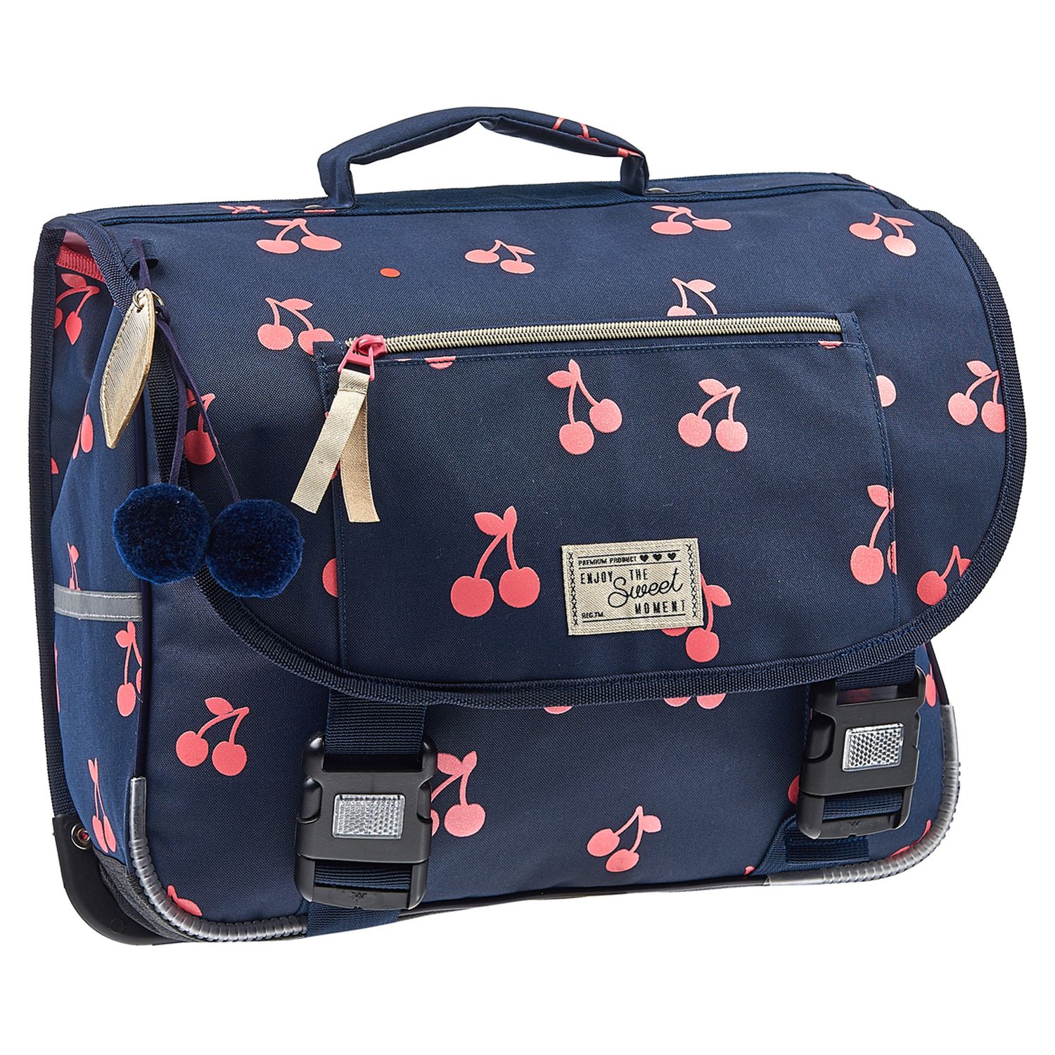 Cartable 38 cm CP CE1 CE2 bleu cerise SWEET MOMENTS pas cher