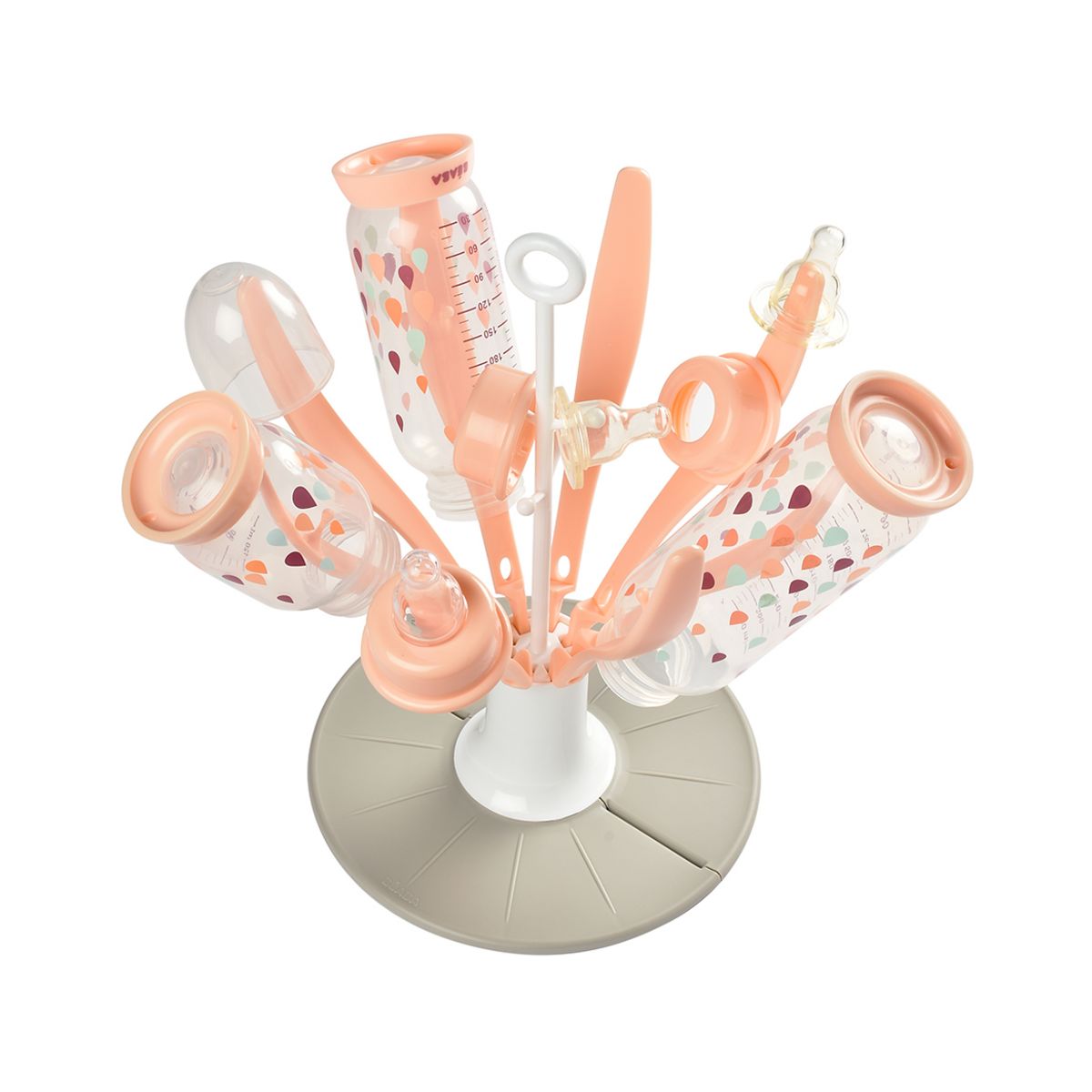 BEABA Égoutte Biberon pliable Flower rose pas cher - Auchan.fr