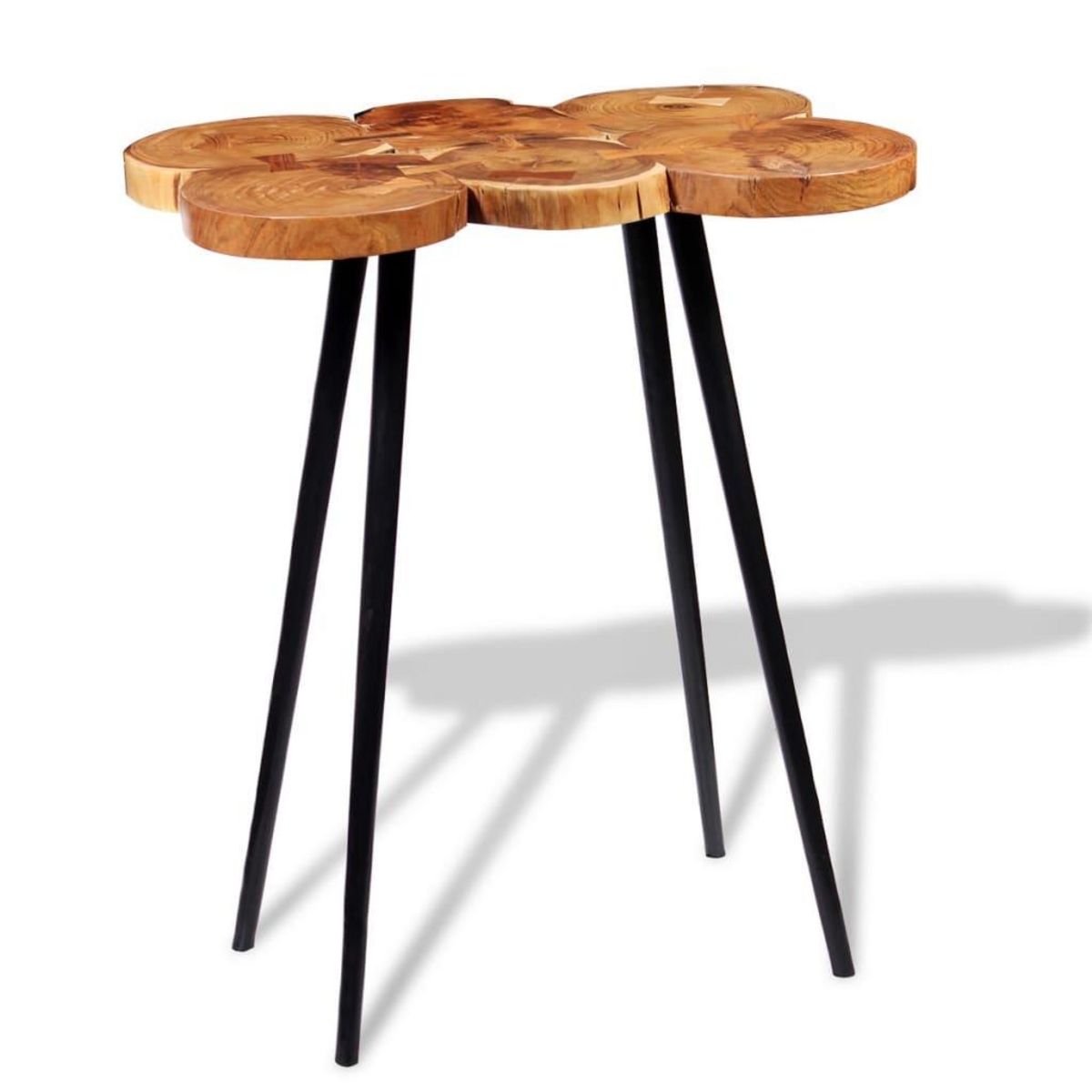 VIDAXL Table de bar Bois d'acacia massif 90 x 60 x 110 cm