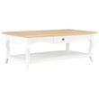 Table basse Blanc 110 x 60 x 40 cm MDF