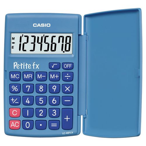 Calculatrice arithmétique de poche Petite Fx bleue