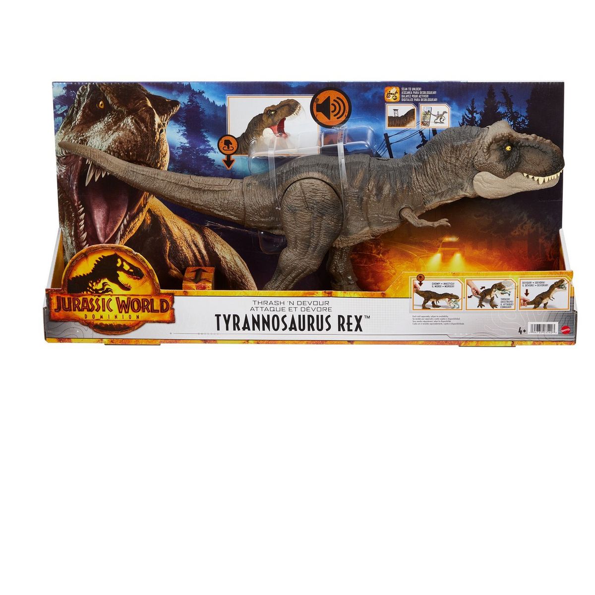 FIGURINE DINOSAURE T REX BLEU