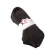 TWINDAY Chaussette Mini-chaussettes - Lot de 3 - Toute bouclette - Multisport - Coton. Coloris disponibles : Noir