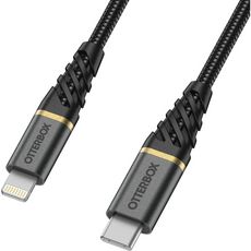 Câble Lightning vers USB-C 1m noir Premium