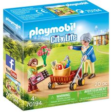 PLAYMOBIL City Life 70194 Petite Fille et Grand-Mère