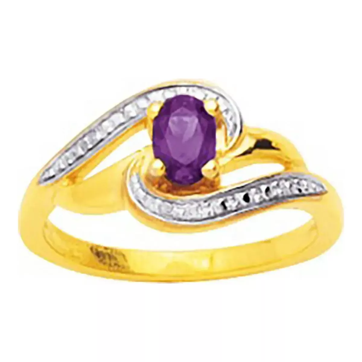 Tousmesbijoux Bague Femme - Plaqué Or - Oxyde de zirconium - Couleur : Bleu