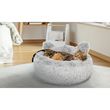 Idomya E. Coussin pour chat avec oreilles Diamètre 50cm gris