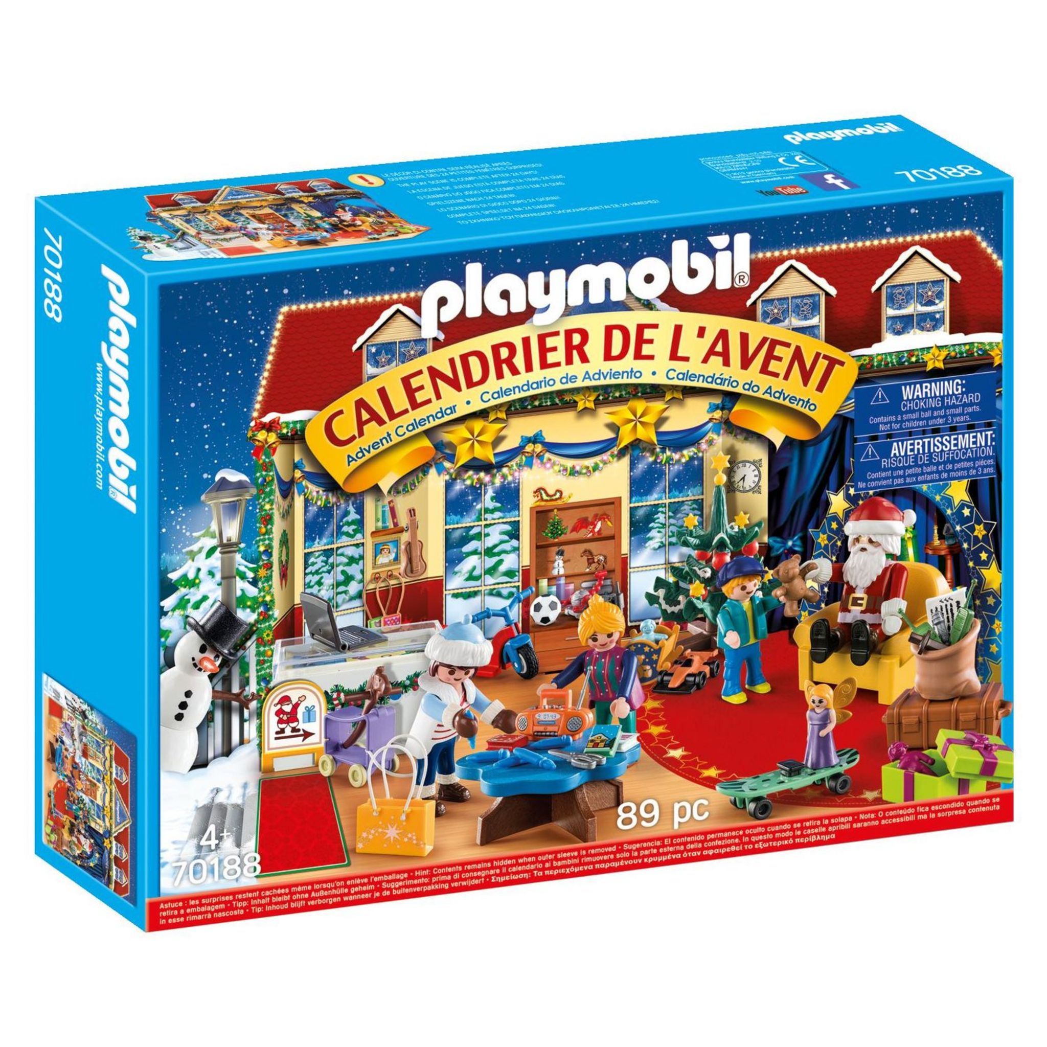 PLAYMOBIL 70188 - Christmas - Calendrier de l'Avent Boutique de jouets pas  cher 