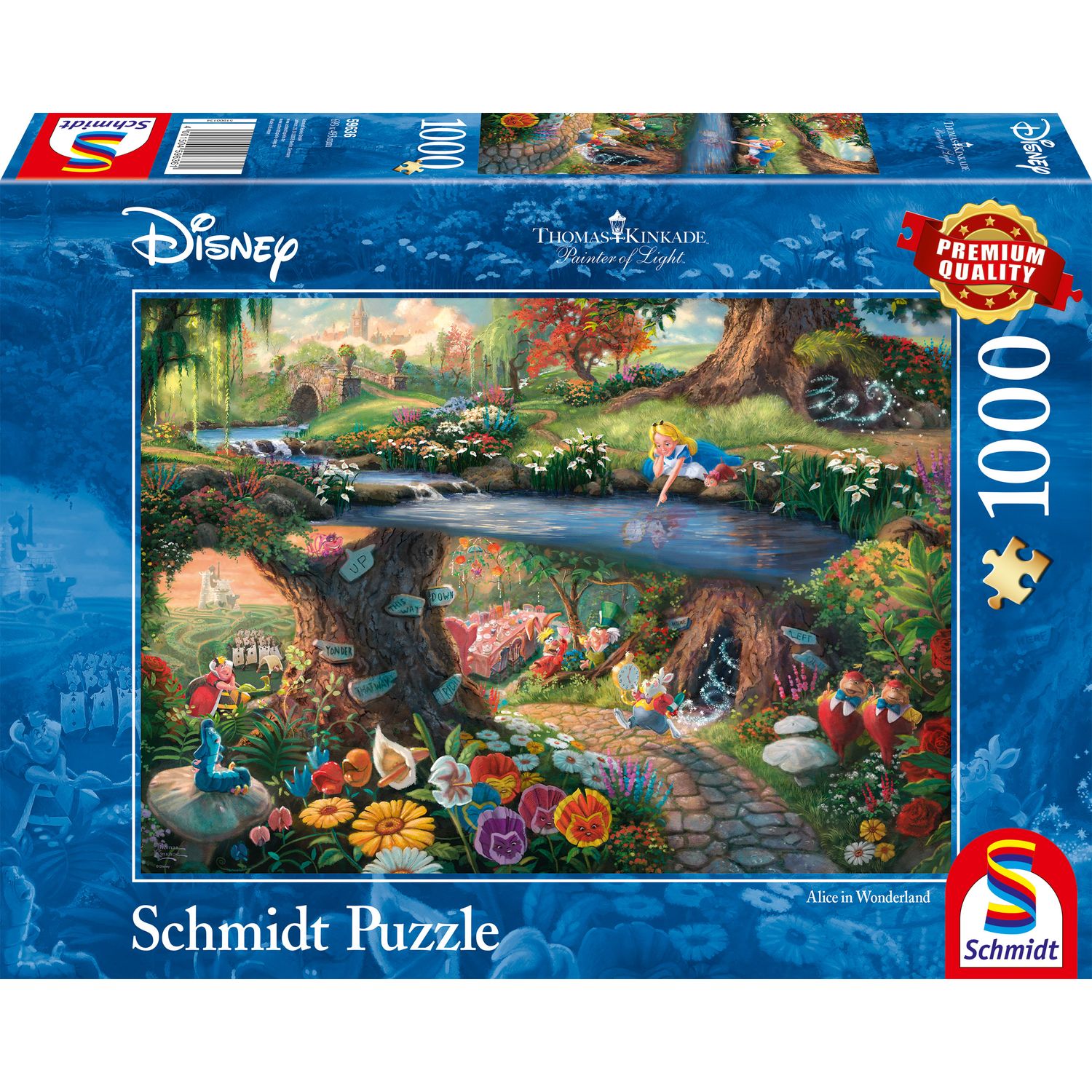 Puzzle Disney Ravensburger 1000 pièces Alice au pays des merveilles av –