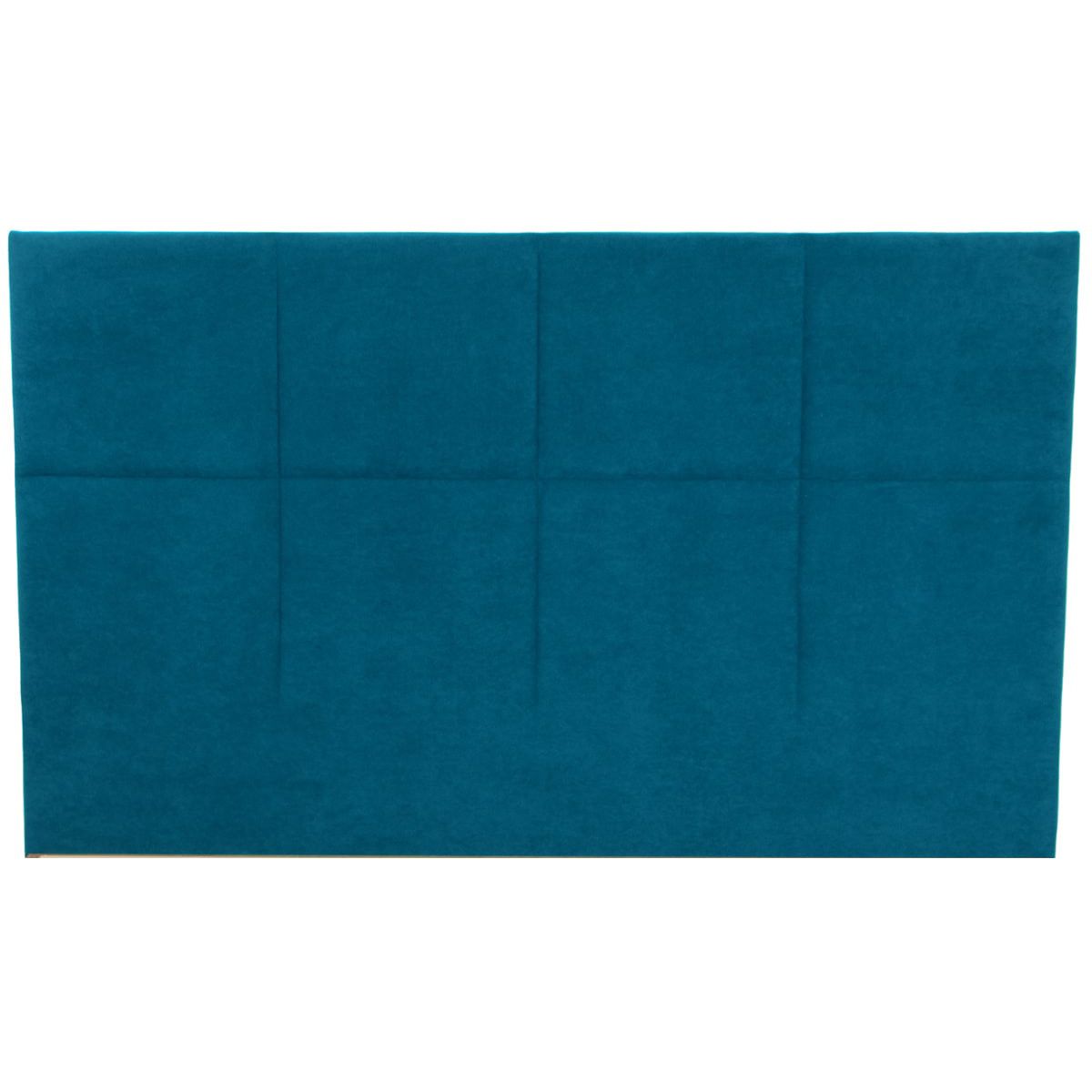 HOMIFAB Tête de lit capitonnée en velours bleu canard 160 cm - Emy