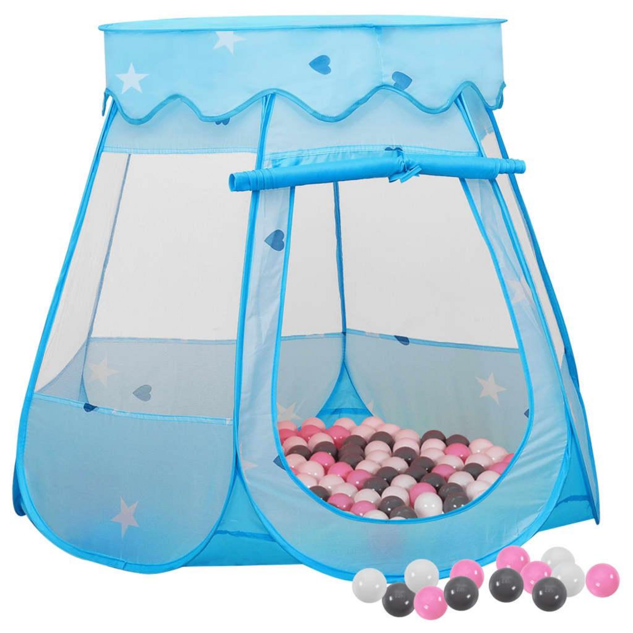 VIDAXL Tente de jeu pour enfants avec 250 balles Rose 100x100x127 cm pas  cher 
