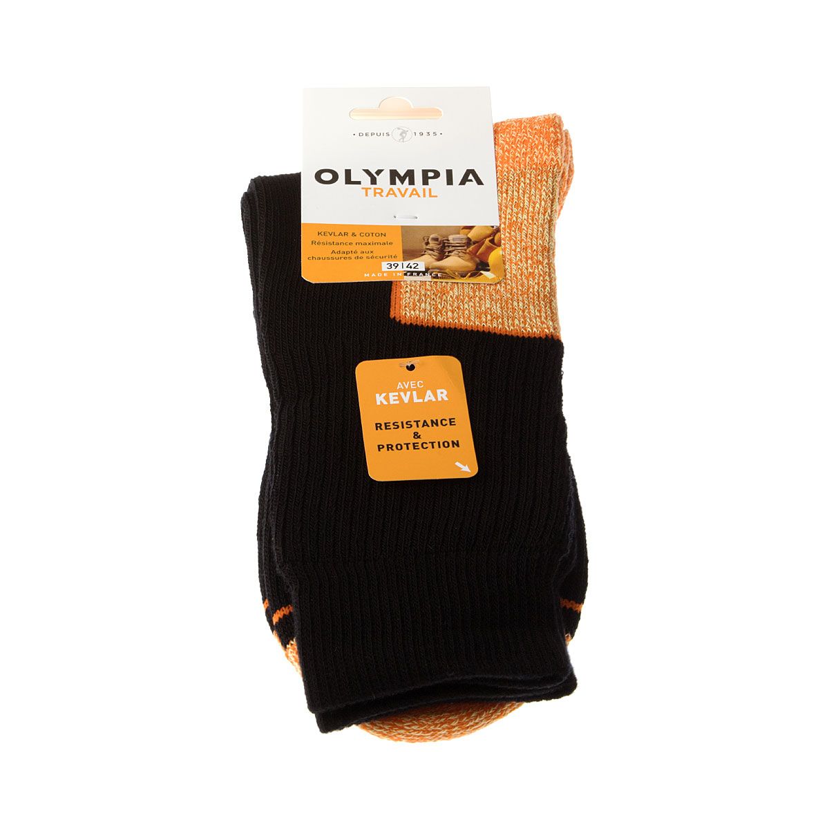 Chaussettes homme - Chaussettes 100% pur Coton - Olympia