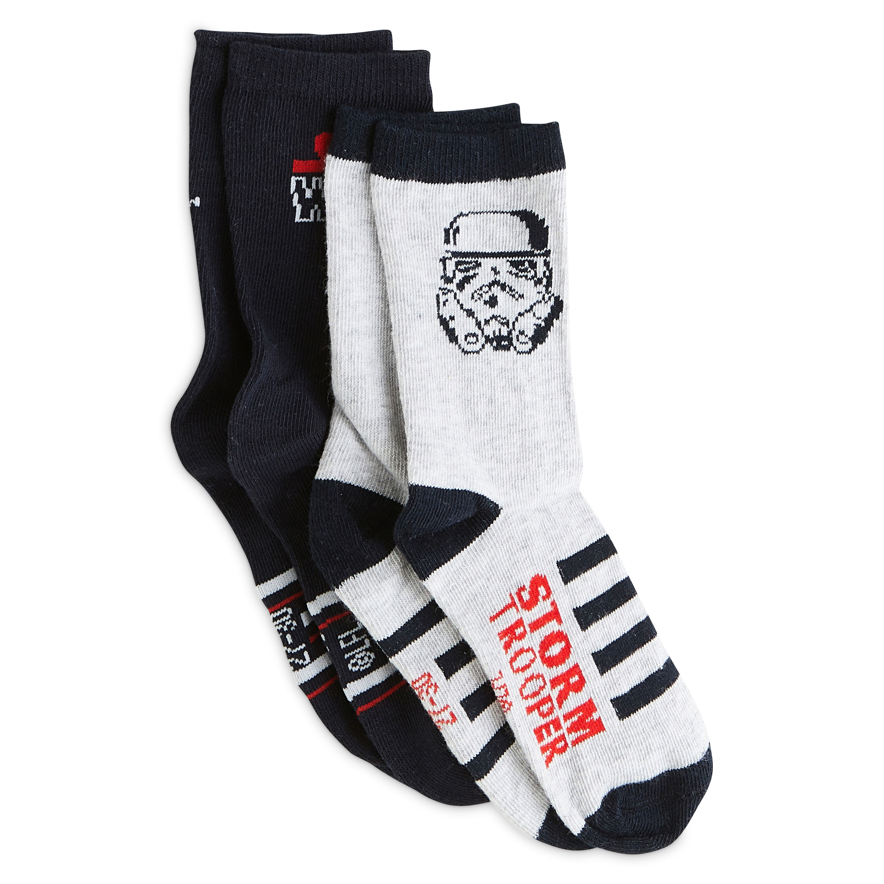 STAR WARS Lot de 2 paires de chaussettes garçon pas cher 