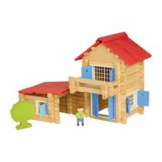 JEUJURA Jeu de construction - la maison en bois - 140 pièces