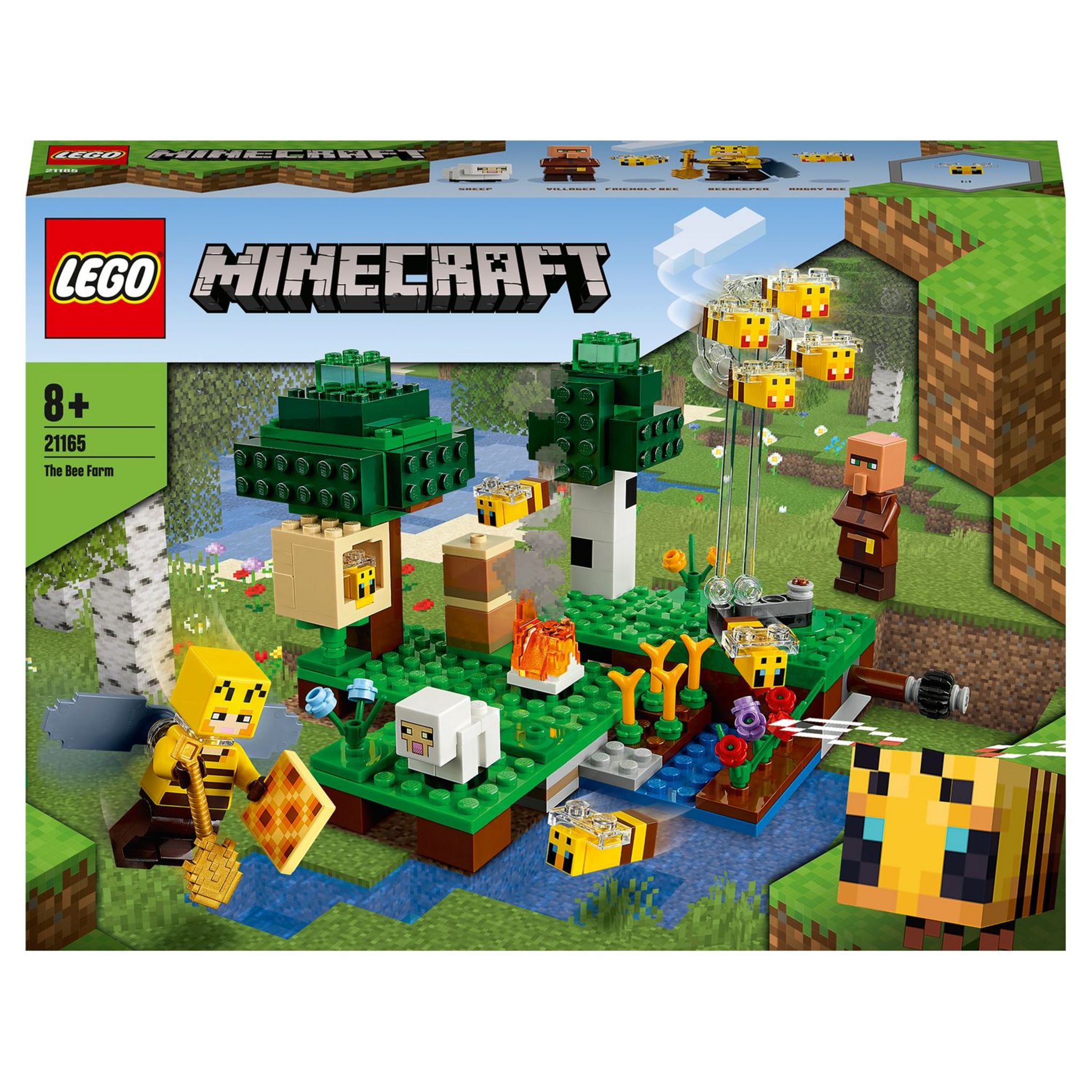 LEGO Minecraft 21245 Le refuge panda, Jouet de Maison Amovible, avec  Figurines Animaux et Squelette pas cher 