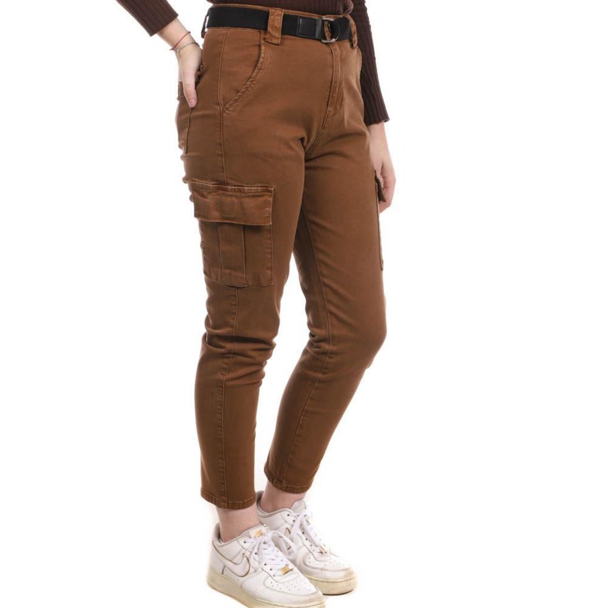 Pantalon cargo marron femme new arrivals