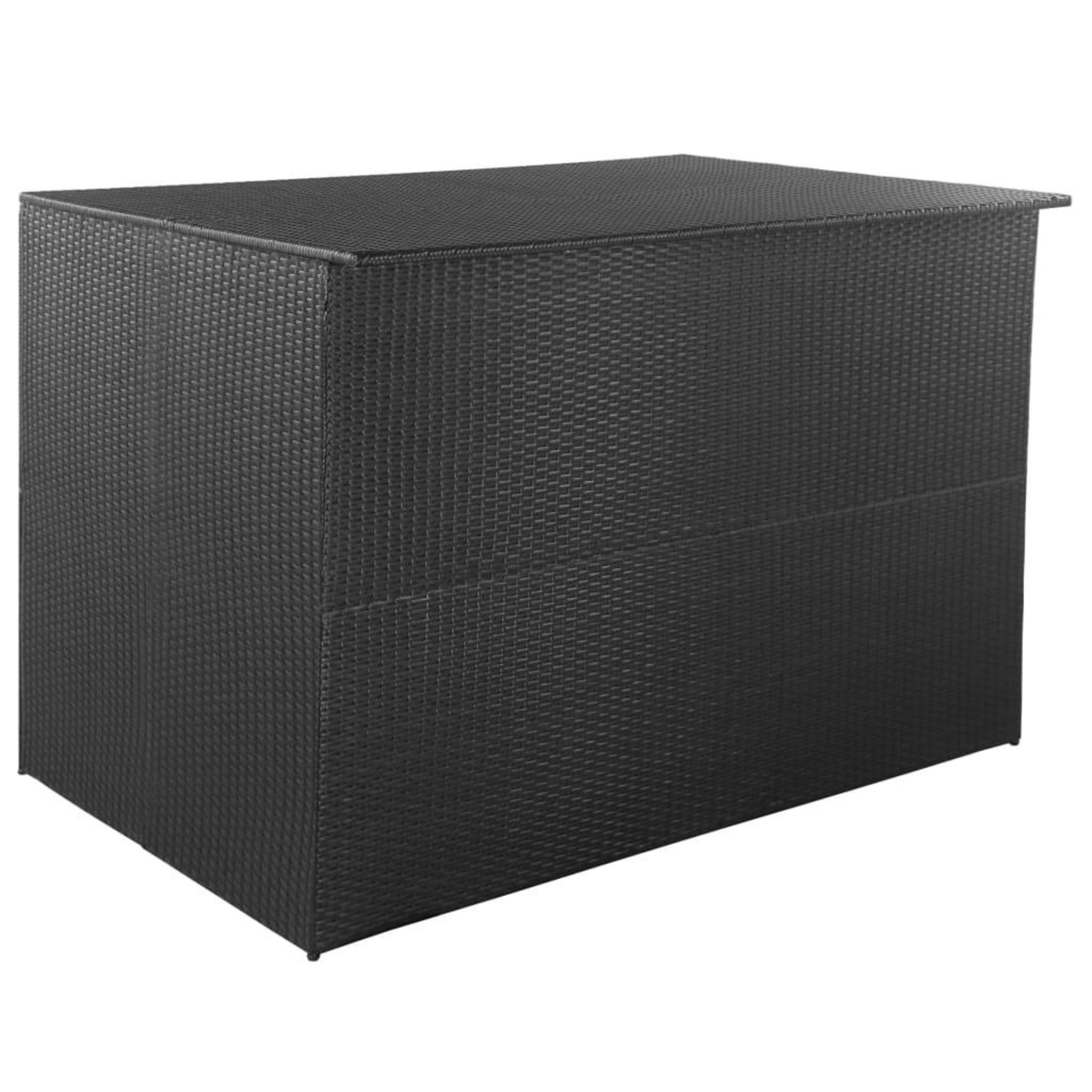 VIDAXL Boîte de rangement de jardin Noir 150x100x100 cm Resine