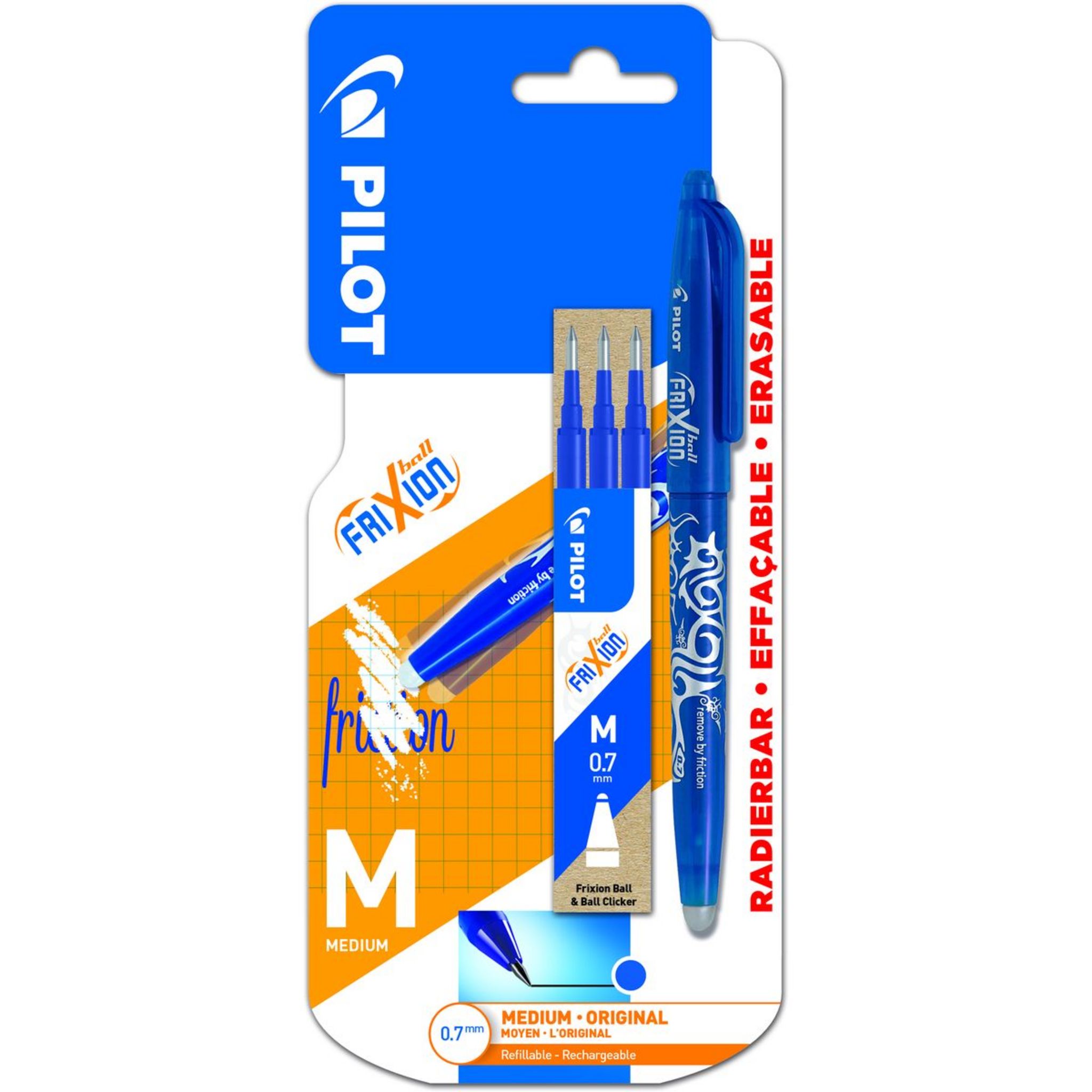 Pilot 3 gommes blanche pour stylo Frixion Pilot