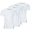 Athena Lot de 4 tee-shirt col rond homme Coton Bio. Coloris disponibles : Blanc