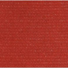 Voile d'ombrage 160 g/m^2 Rouge 3x4x4 m PEHD