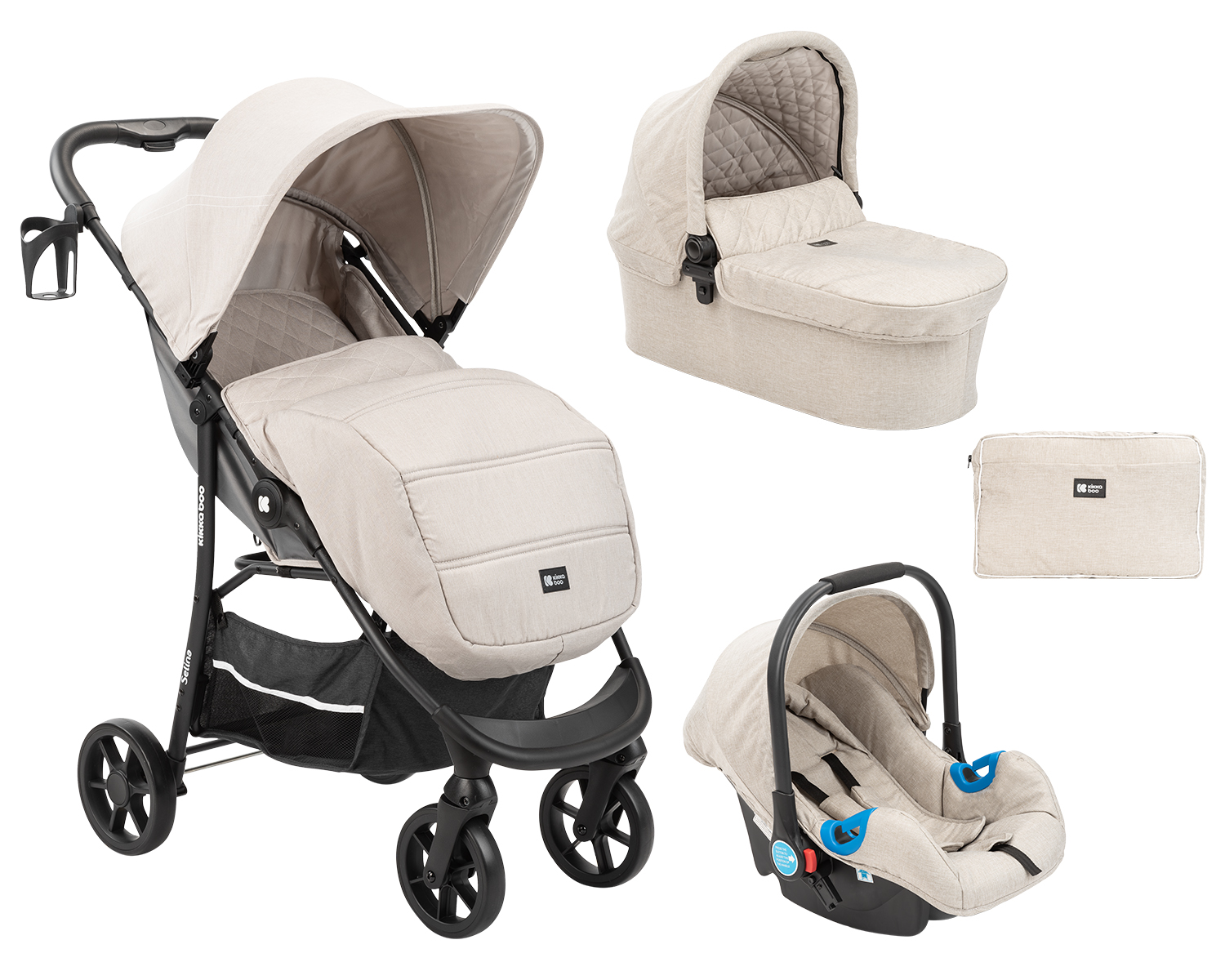 Poussette 2 En 1 Alfa Crl-6507 Beige