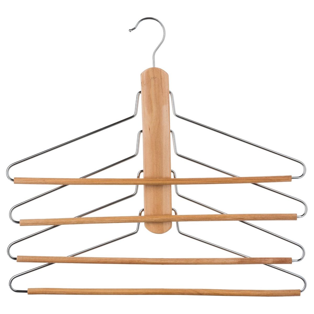 ATMOSPHERA Cintre pour 4 Pantalons ou chemises Marron pas cher