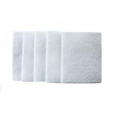 Gabriella 5 filtres lavables cert. FFP2/N95 10 x 11,5 cm pour masque lavable (Blanc)