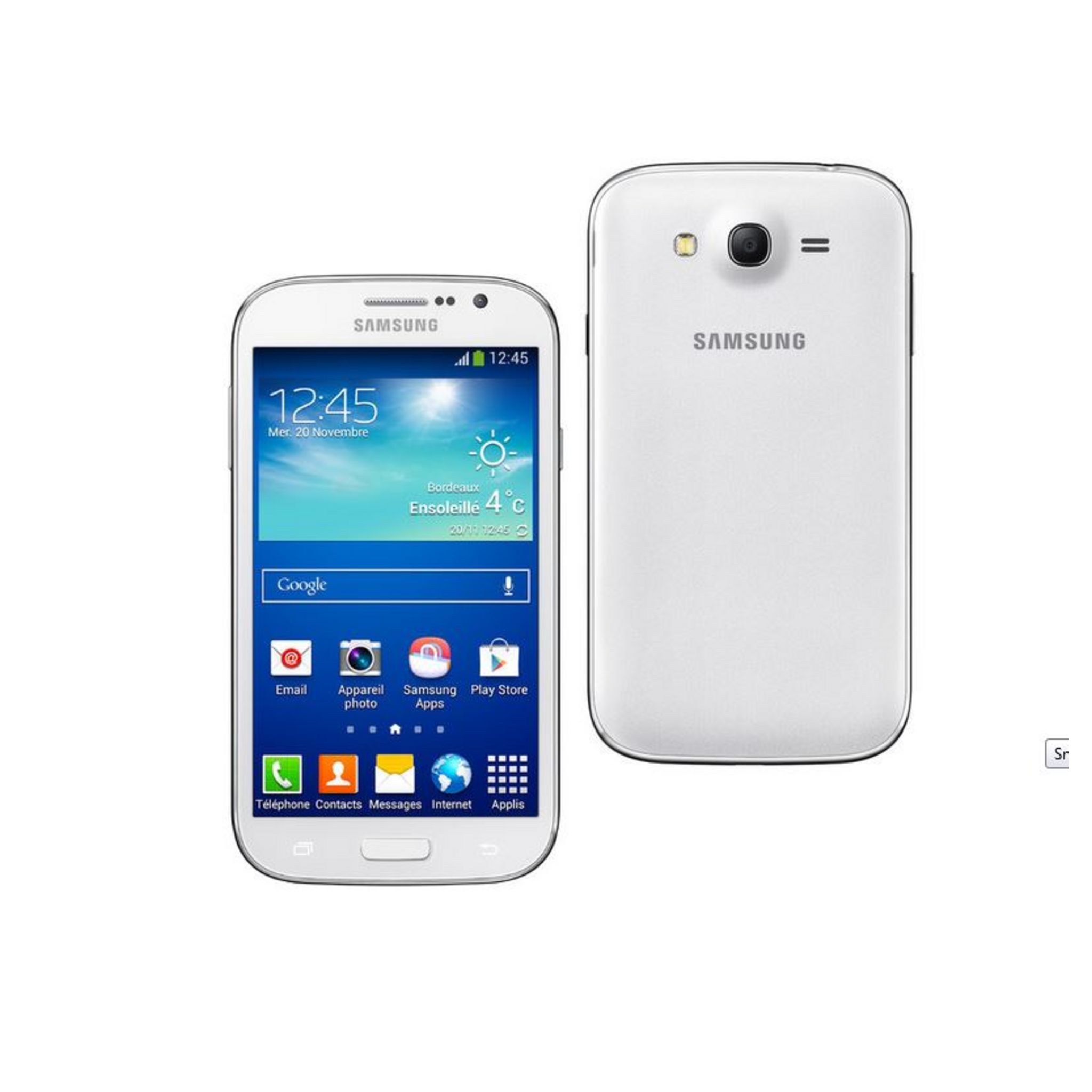 SAMSUNG Smartphone Galaxy GRAND PLUS blanc pas cher 