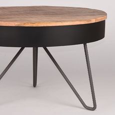 LABEL51 Table basse Saria 80x49 cm Noir