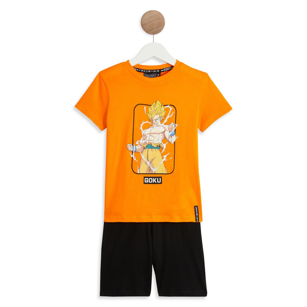 DRAGON BALL Z Pyjashort orange en coton garçon Dragon Ball Z