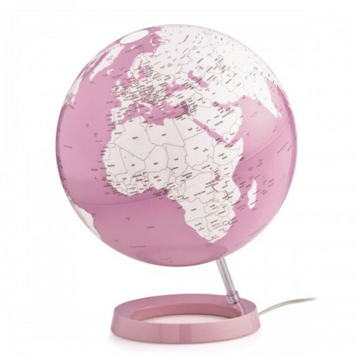 Globe lumineux rose