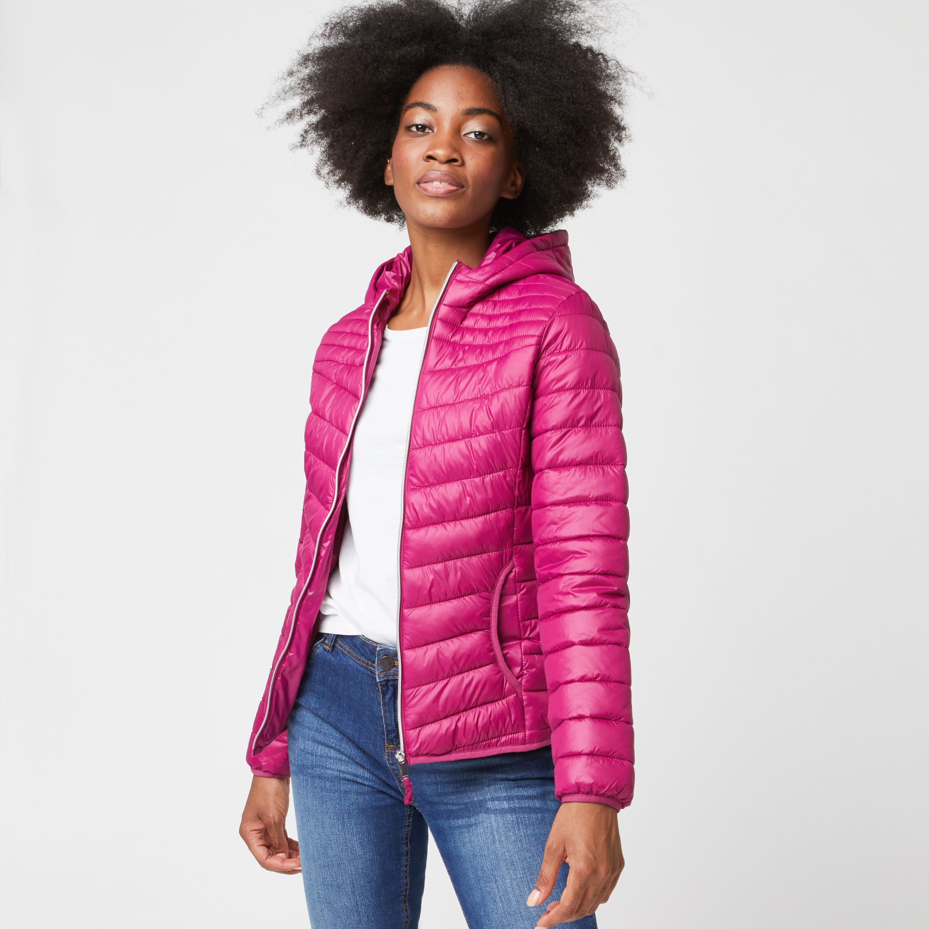 Doudoune fushia outlet femme