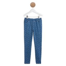 IN EXTENSO Jegging en jean papillons fille (Stone)