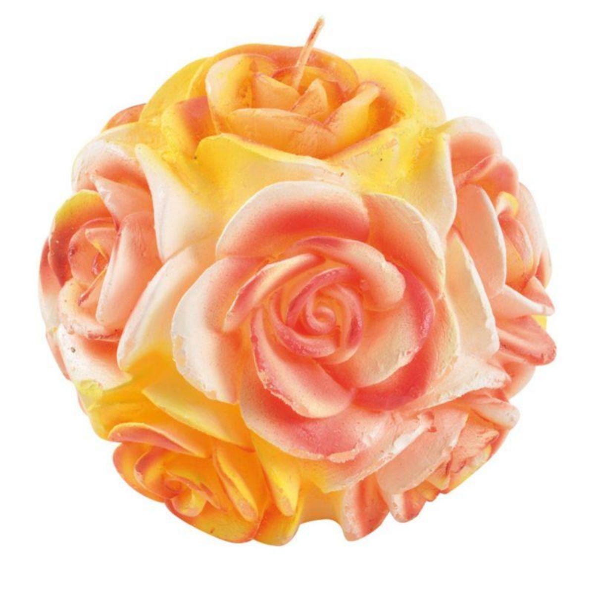 Paris Prix Bougie Parfumée  Boule Rose  9cm Orange