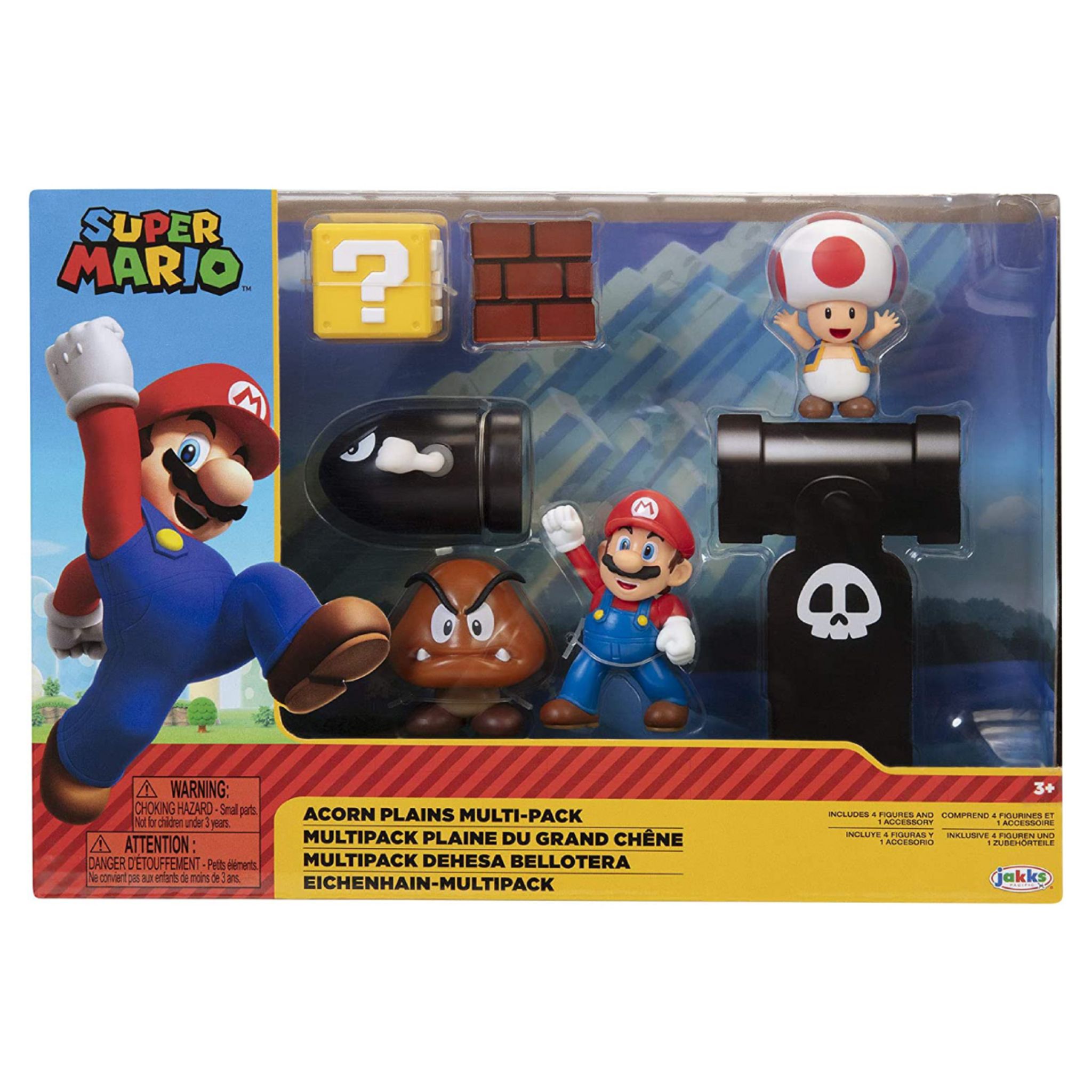 JAKKS PACIFIC Coffret diorama 5 figurines Super Mario pas cher 