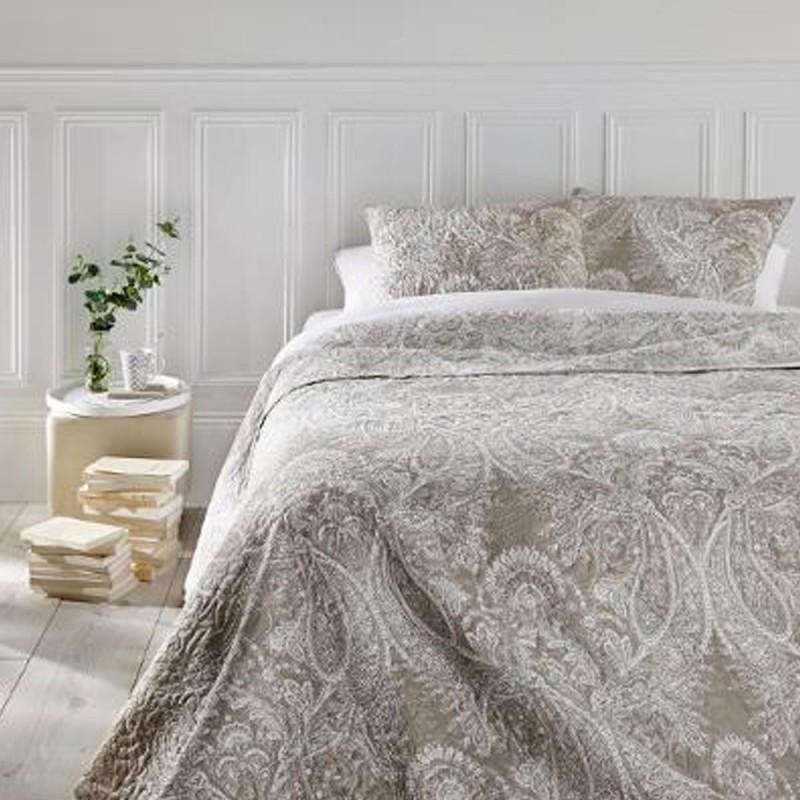 Dessus de Lit Tropik 80x180cm Beige Lin