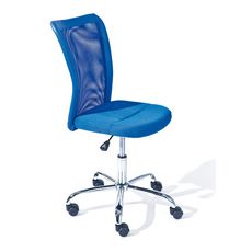 Chaise de bureau pour enfant pivotante ajustable en hauteur CLYDE (Bleu)