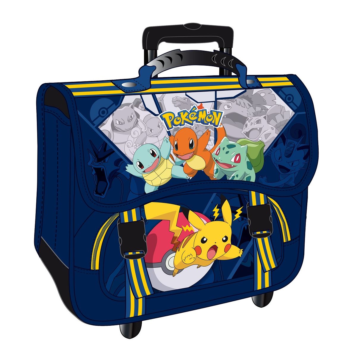 Cartable roulettes 41cm POKEMON pas cher Auchan